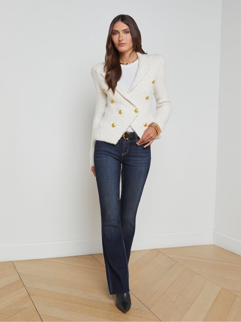 L'AGENCE New with tags, Bethany Blazer with Gold Buttons - Picture 9 of 11